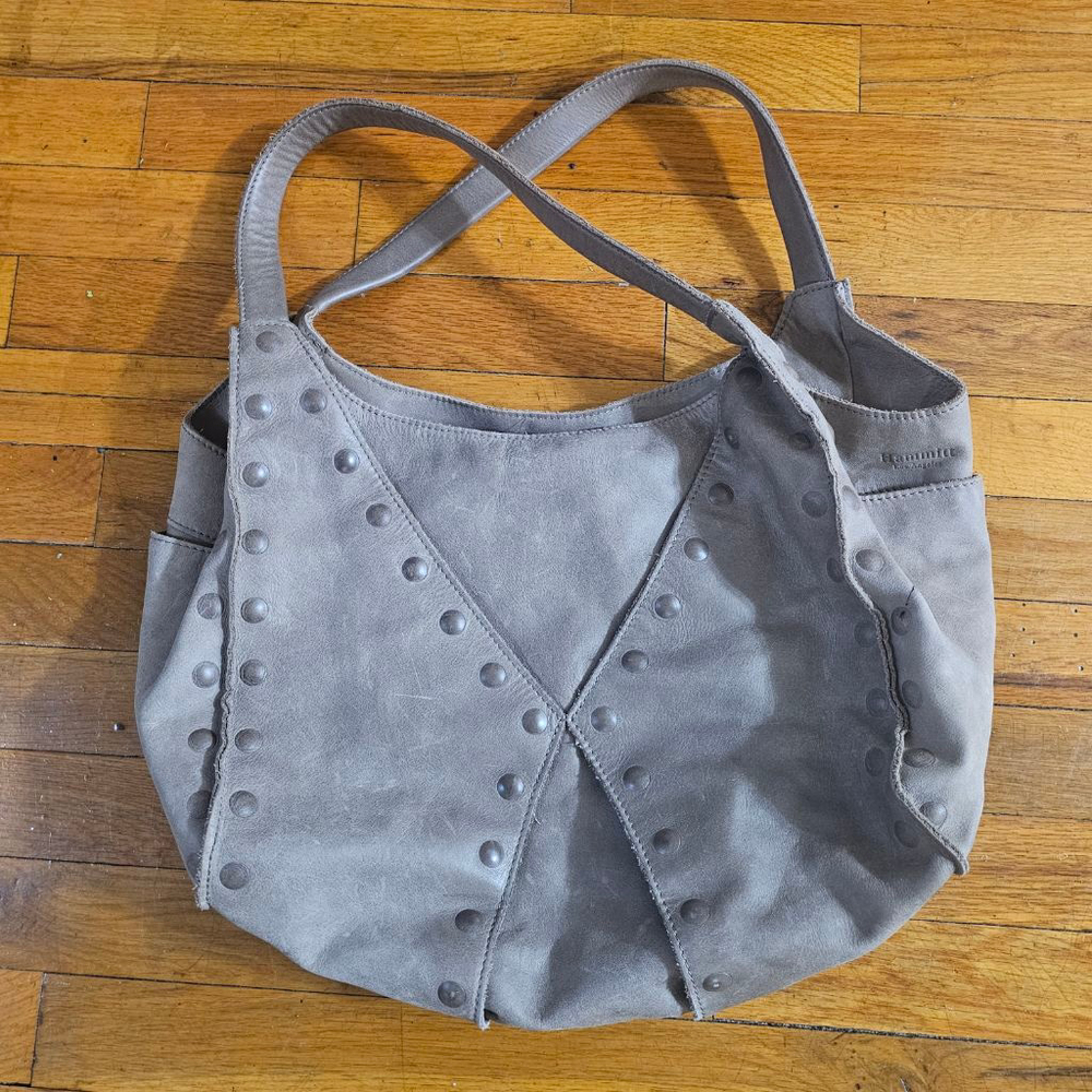 Hammitt Gray Studded Hobo Bag One Size